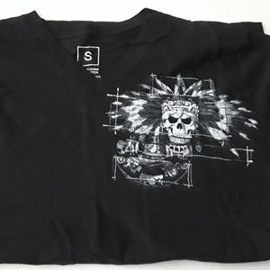 Men's V Neck A Brand Royal Club T-Shirt